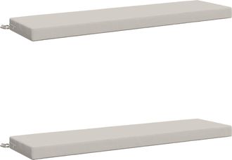 vidaXL Cojines Para Banco De 2 Piezas Soest 2 Uds. 100% Poli&eacute;ster Vidaxl