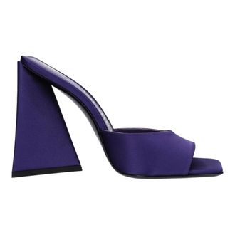 The Attico Dames, Schoenen, Blauw, Maat: 36 EU Satijn
