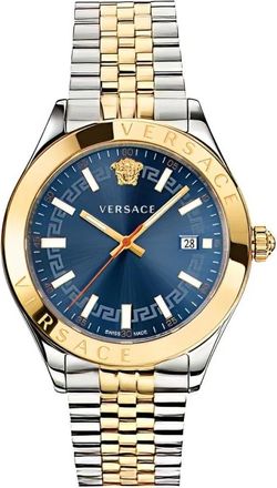 Versace Accessoires, Heren, Grijs, ONE Size, Hellenyium Horloge