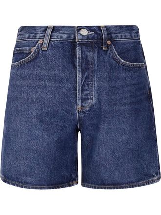 A Gold E high-rise shorts - Blue