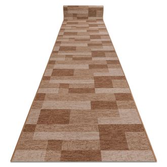 RugsX Rugsx - Alfombra De Pasillo Con Refuerzo De Goma Icona Beige 100cm Beige 100x1050 Cm