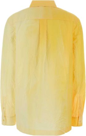 Loewe Womens Cotton Blend Shirt Yellow Polyester