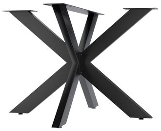 Clp Gambe Del Tavolo Biloxi Nero 100x100 Cm