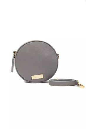 Pompei Donatella Gray Leather Women Crossbody Womens Bag