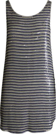 Theory Embellished Mini Dress in Multicolor Sequin