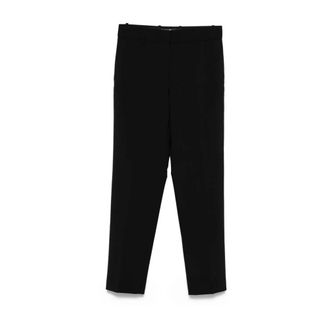 Ermanno Scervino Slim-fit Trousers, female, Black, Size: 2XS Straight Trousers in Cool Wool