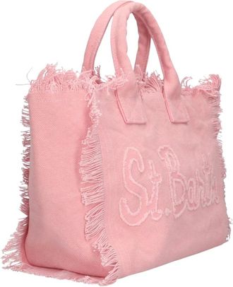 Saint Barth Tassen, Dames, Roze, ONE Size, Denim, Meisjes Handtassen Colette Patch