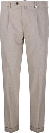 Myths Broek met geplooide cuffs - Beige