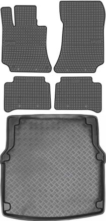 OEM Juego De Alfombrillas De Goma Para Coche Y Alfombrilla Para Maletero Para Mercedes Cls C218 Sed&aacute;n (2010-2018)