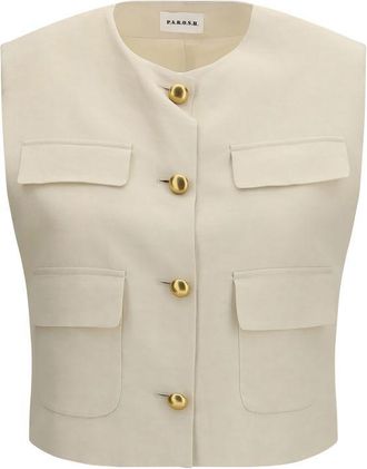 P.A.R.O.S.H. P. A.R. O.S. H. Wool Sleveless Womens Jacket