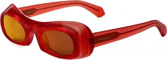 Ferragamo Womens SF2030S 51 616 Sunglasses - Red - One Size