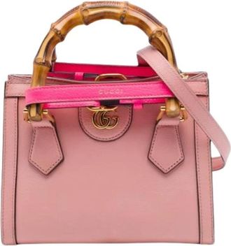Gucci Pre-owned Diana - Dames - Vintage Handtas - Roze - ONE Size - Leer - Vintage