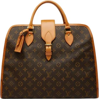 Louis Vuitton Brown Pvc Leather Briefcase (Pre-Owned)