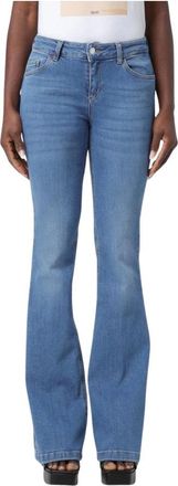 Liu Jo Relaxed Fit Flare Jeans - Dames - Bootcut Jeans - Blauw - W32 - Katoen - Jeans