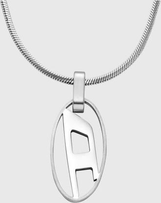 Diesel Stainless steel pendant necklace - Necklaces - Unisex - Silver