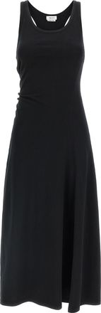 Alexander McQueen Black Cotton Long Womens Dress