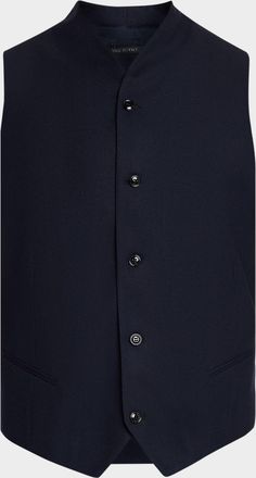 Giorgio Armani Men & apos;s Wool-Stretch Waistcoat