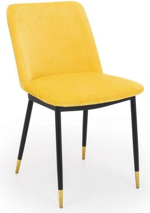 Julian Bowen Delaunay Dining Chair - Pink/Grey/Blue/Mustard - Mustard - Julian Bowen | TJ Hughes Grey