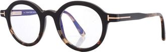 Tom Ford FT5664-B 005 Black Havana/Clear Blue Light Block 45mm