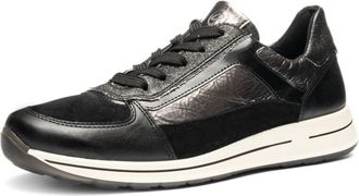 Ara Womens Obsidian Sneaker In Black/steel