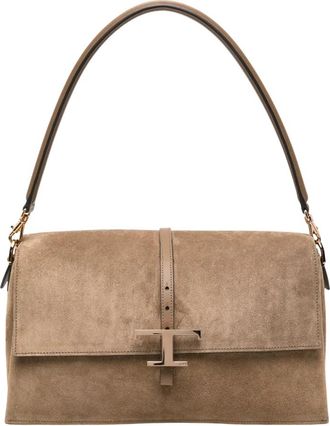 Tod's TSE Tracollina Mosch Pccola - Dames - Schoudertassen - Bruin - ONE Size - Leer - Tassen