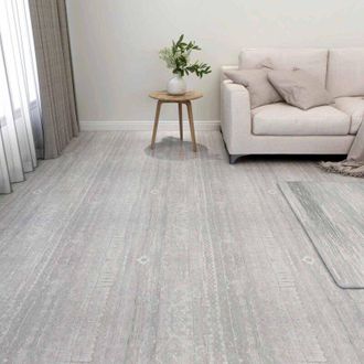 vidaXL vidaXL Tavole per Pavimenti 55 pcs Grigio 5,11 m&sup2; PVC