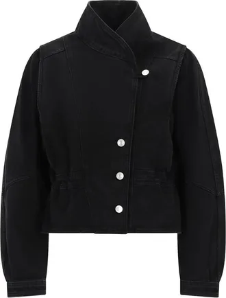 Isabel Marant Asymmetric-fastening Denim Jacket