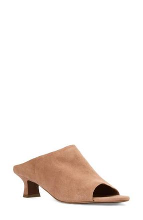 Aquatalia Krava Weatherproof Kitten Heel Sandal in Clay Kid Suede at Nordstrom, Size 10.5