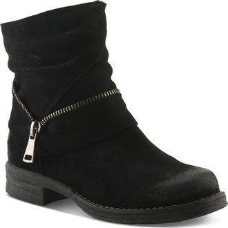 Spring Step Mazure Bootie in Black Suede at Nordstrom, Size 10.5-11Us