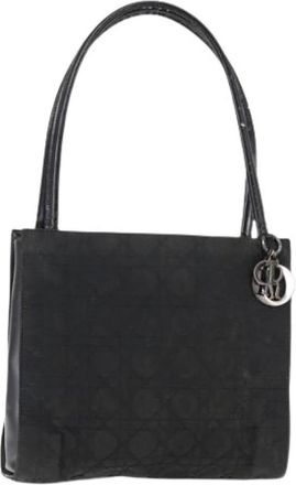 Dior Pre-owned Tote Bags, female, Black, Size: ONE SIZE Pre-owned Nylon Shoulder Bag