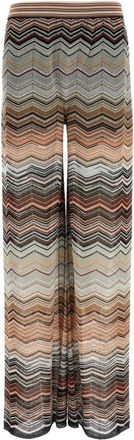 Missoni Wide Trousers, female, Multicolor, Size: M Wide-leg Trousers