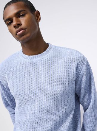 Le 31 Mens Waffled chenille-knit T-shirt Imported from Seoul