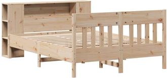 vidaXL Bookcase Bed without Mattress 120x200cm Solid Wood Pine vidaXL