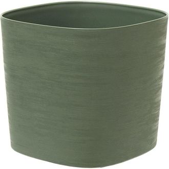 OEM Maceta Con Reserva De Agua - Garden Id Respect - Verde Gris&aacute;ceo 30 X 30 Cm - 100% Residuos Dom&eacute;sticos - 100% Reciclable - Superficie Estructurada
