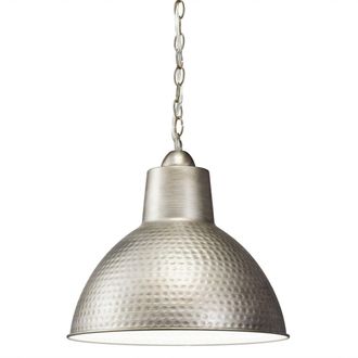 Loops 1 Bulb Ceiling Pendant Light Fitting Antique Pewter LED E27 60W Bulb