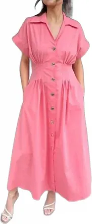 Exquise Reilly Midi Dress In Pink