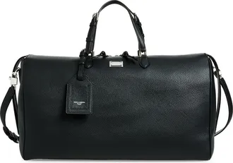 Dolce & Gabbana Leather Barrel Bag in 80999 Nero at Nordstrom