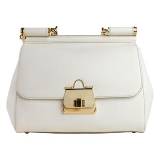 Dolce & Gabbana Bianco Calfskin Woman Womens Handbag