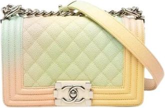 Chanel Pre-owned Vintage Quilted Caviar Crossbody Bag - Dames - Vintage Schoudertas - Veelkleurig - ONE Size - Leer - Vintage