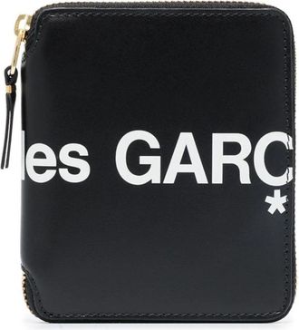 Comme Des Gar&ccedil;ons Grote leren portemonnee met rits - Heren - Portefeuilles - Zwart - ONE Size - Leer - Accessoires