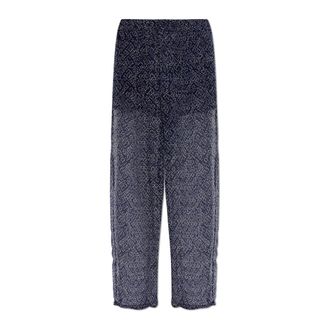 Isabel Marant Wide Trousers, female, Blue, Size: L Lydna Trousers