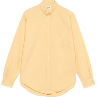 Fortela King Classic Cotton Shirt in Yellow at Nordstrom, Size Xx-Large Eu