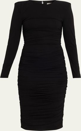 L'agence Paityn Shirred Stretch Jersey Dress