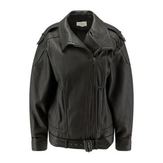 Vince Chaqueta de cuero con cintur&oacute;n - Jackets - Mujer - Verde - M