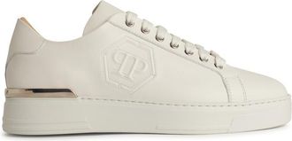 Philipp Plein hexagon White Leather Sneakers