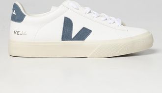 Veja Sneakers Campo in pelle Chromefree sostenibile con logo V a contrasto