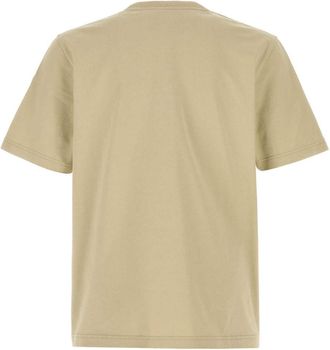 Maison Kitsun&eacute; Mens Khaki Cotton T-Shirt Tealeaf
