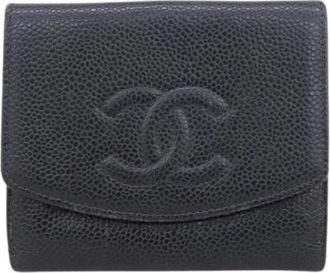 Chanel Pre-owned Wallets, female, Black, Size: ONE SIZE Pre-owned Vintage Wallet (bi-fold)
