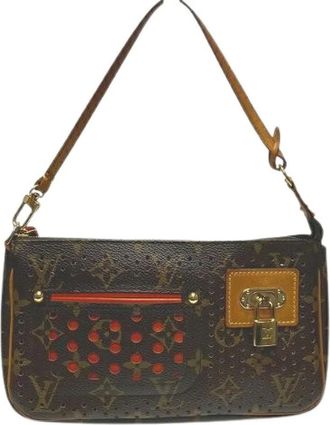 Louis Vuitton Pre-owned Shoulder Bags, female, Brown, Size: ONE SIZE Pre-owned Vintage Canvas Shoulder Bag