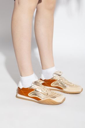 Fendi Wave Pulse Sports Shoes, Womens, Gold